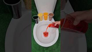 Will it flush  Rainbow Candy vs Colored Mentos in the toilet [upl. by Infeld]