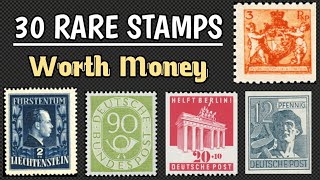 Most Valuable Stamp Collection For Stamp Lovers  30 Top Rare Postage Stamps In The World [upl. by Atihana]