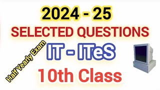 Class 10 half yearly exam 2024 it  Vocational It selected Questions barahaonline youtubeshorts [upl. by Edward]