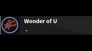 Critical Legend How to get Wonder Of U [upl. by Axe119]