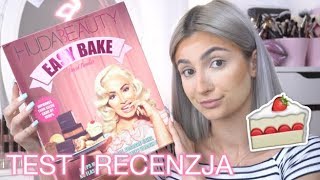 🍰 HUDA BEAUTY EASY BAKE POWDERS test recenzja i prezentacja kolorów ❤️  Natalia Trojan [upl. by Naujtna511]