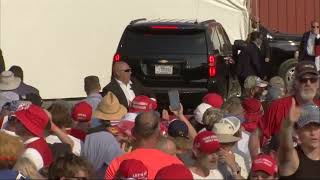 Raw video from scene after Donald Trump rally shooting [upl. by Zap575]