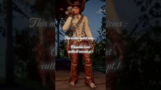 RDO outfits amp tutorials Chambliss corset pt1 gaming gamingvideos rdr2 rdr2online [upl. by Ilonka609]