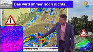 Das wird noch nichts Erst Unwettergefahr dann kühl mit Schauern Wettervorhersage 0816062024 [upl. by Akeihsal]