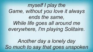 Andy Williams  Solitaire Lyrics [upl. by Haisej]