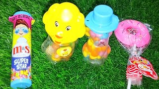 ASMR Popular gummy Candys  lots of colorful rainbow lollipop candy chocolate eatsatisfying video [upl. by Noirod]