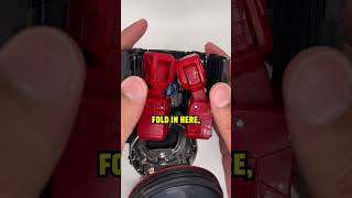 Optimus Prime turns into this Full video linked optimusprime transformers shorts [upl. by Nylecyoj]