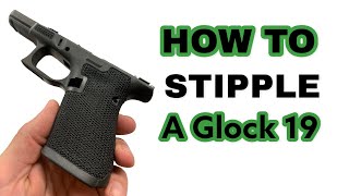 How to Stipple a Glock 19 Gen 5  Symmetrical Texture [upl. by Audrie]