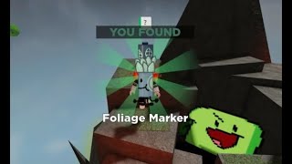 How to get FOLIAGE marker in FIND THE MARKERS Roblox  UPDATED 2024 [upl. by Dnaltroc]