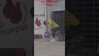 Neck training🥊 shortvideo boxingtraining subscribe boxingworkout share 6kg necktraining [upl. by Ahsinnor]