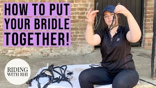 How To Take Apart A Bridle and Put It Back Together Step By Step  UK Equestrian Youtuber [upl. by Eentruok]