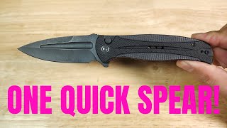 KNIFE REVIEW TOP PICK EDCTACTICAL FOLDING KNIFE BUTTON LOCK CIVIVI INCINDIE [upl. by Nawram]