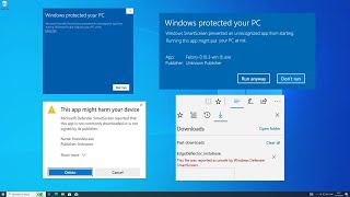 Disable Microsoft Defender SmartScreen in Windows 10  How To Turn Off smartscreen Filter ✅ [upl. by Barbie194]