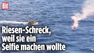 Dramatische Rettungsaktion Frau stürzt von Kreuzfahrtschiff  Karibik [upl. by Leryt266]