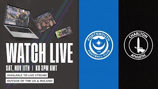 PRE SHOW LIVE  PORTSMOUTH V CHARLTON 111123 [upl. by Sansone]