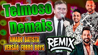 AMADO BATISTA  TEIMOSO DEMAIS  VERSÃO REMIX FORRÓ [upl. by Hanselka]