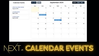 Build a Calendar and schedule Events with Nextjs 14 FullCalendario amp ShadCN UI [upl. by Yarehs]