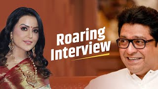 Glimpses of roaring interview  Raj Thackeray  Amruta Fadnavis [upl. by Jerry444]