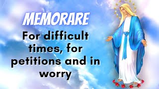 The Memorare Prayer  For difficult times and petitions Mother MotherMary [upl. by Gerger]