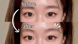 Everyday Natural EYEBROW Tutorial🤍 STOP doing straight brows Semiarched brows that ALL Koreans do [upl. by Custer]