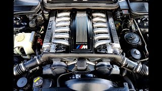 BMW 850CSI Starting and Revving with a 50p coin on the Engine Cover [upl. by Anirehc839]