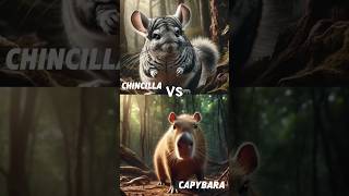 Epic Battle Chincilla vs Capybara shorts animals animalbattle wildlife [upl. by Anilegna]