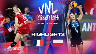 🇫🇷 FRA vs 🇵🇱 POL  Highlights  Week 1  Womens VNL 2024 [upl. by Nylarahs]