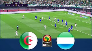 Highlights Algeria v Sierra Leone  Africa Cup of Nations 2021  Realistic Gameplay [upl. by Hadleigh]