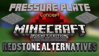 Pressure Plate Concept  Minecraft  PE  How to make a Pressure Plate in Minecraft Pocket Edition [upl. by Nnyleitak]