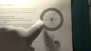 ZP 10 Beispielaufgaben  Geometrie Kreisfläche Mantelfläche eines Zylinders Pythagoras [upl. by Dahl]