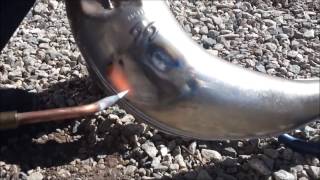 Dented Pipe repair 2T 2 stroke [upl. by Eliseo298]