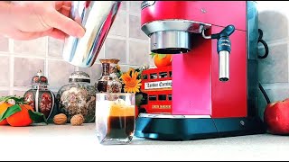 How To Make FREDDO ESPRESSO with DeLonghi Dedica EC685 💯 [upl. by Minardi]