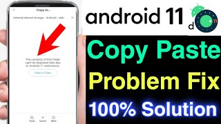 android 11 file manager problem  obb file not showing in android 11  obb file copy paste problem [upl. by Eirdua894]