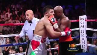 Floyd Mayweather vs Victor Ortiz KO [upl. by Goodman]