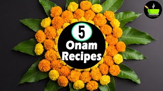 5 Onam Sadhya Recipes  Onam Sadya 2024  Onam Special Food Recipes  Kerala Lunch Menu  Sadhya [upl. by Lladnew609]