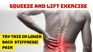 Easy way to release lower back SI joint stiffness and pain  Back pain exercise series [upl. by Briney431]