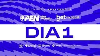 Open Nacional de Futevôlei  Etapa Arena Ezetec  Dia 1 [upl. by Oivat]