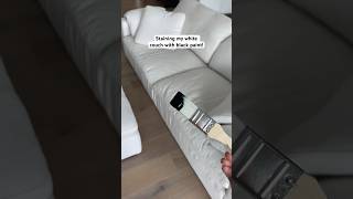 Will black paint stain my WHITE couch 😱 How to get stains out of your couch [upl. by Mayeda569]