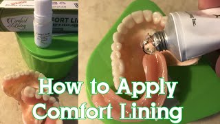 How to Apply a Thermoplastic Denture Adhesive [upl. by Saitam]