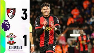 Bournemouth vs Southampton 31 Highlights Premier League 2024 [upl. by Annavoig]