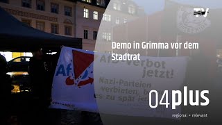 Demo vor Stadtratssitzung in Grimma [upl. by Nerret]