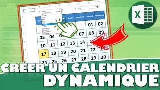 Comment créer un calendrier sur Excel [upl. by Beedon]