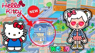 Hello Kitty 🌈 Home 🏡 Toca Boca World 🥰 Hello Kitty House 💄part 1  Cute Toca Boca House Ideas [upl. by Ytineres962]