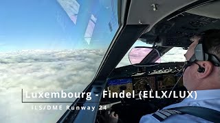 Landing LuxembourgFindel ELLXLUX  Gulfstream G650 [upl. by Dleifrag]