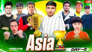 FREE FIRE ASIA CUP 🏆🔥 DAY 2 FT NG AFF TSG AMF TWOB LUXURY UG nonstopgaming free fire live [upl. by Genvieve628]