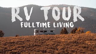 We Live in a Motorhome  Class A RV Tour [upl. by Aenotna]