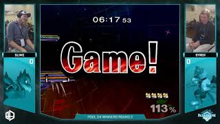 PH3  Syrox Fox vs Slime Falco  SSBM Pool D1 WR2  Smash Melee [upl. by Haliled]