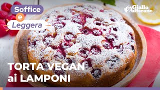 TORTA VEGAN ai LAMPONI la RICETTA SEMPLICE e VELOCE❤️😋 [upl. by Eirehs404]