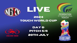 LIVE RUGBY TOUCH WORLD CUP  DAY 6 PITCH 56 [upl. by Nwahsav]