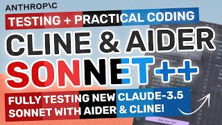 Claude 35 Sonnet NEW  Cline amp Aider Upgraded TESTING the NEW Model in Practical Coding [upl. by Rue]